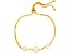 8mm Round White Mother-Of-Pearl 14K Yellow Gold Over Sterling Silver Station Design Bolo Bracelet