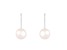 14k White Gold Leverback 7-8mm Akoya Pearl Earrings