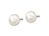 Rhodium Over Sterling Silver 6-7mm Freshwater Pearl Adjustable Necklace/Bracelet/Earring Set