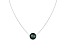 14k White Gold 8mm Cultured Tahitian Pendant, 18"