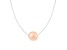 9.5-10.5mm Pink Cultured Freshwater Pearl Sterling Silver Necklace