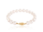 14k Yellow gold 7-8mm Akoya Pearl bracelet