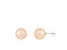 14k White Gold 10-11mm Pink Freshwater Pearl Stud Earrings