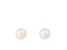 14k Yellow Gold 10-11mm White Freshwater Pearl Stud Earrings