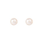 14k Yellow Gold 10-11mm White Freshwater Pearl Stud Earrings
