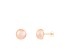 14k White Gold 9-10mm Pink Freshwater Pearl Stud Earrings