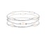 3 Elastic Freshwater Pearl Bracelets In White