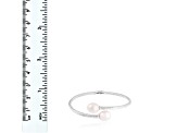 8.5-9mm White Cultured Freshwater Pearl Silver  Bracelet