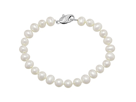 ◆ITZAVIBE◆ iac21007chain white pearl choker i-ac21-007 Pearl Choker, White Pearl Mix Size Necklace , Rosary Chain