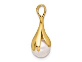 14K Yellow Gold Freshwater Cultured Pearl Pendant