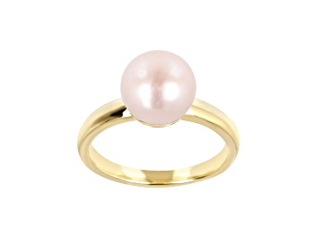 Picture of Blush Freshwater Cultured Pearl 14K Yellow Gold Over Sterling Silver Ring
