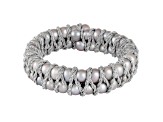 7-8mm Gray Cultured Freshwater Pearl Silver  Bracelet