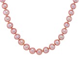 Genusis™ Pink Cultured Freshwater Pearl Rhodium Over Sterling Silver 20" Necklace