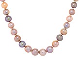 Genusis™ Multi-Color Cultured Freshwater Pearl Rhodium Over Sterling Silver 20" Necklace