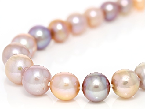 Genusis™ Multi-Color Cultured Freshwater Pearl Rhodium Over Sterling Silver 20" Necklace