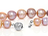 Genusis™ Multi-Color Cultured Freshwater Pearl Rhodium Over Sterling Silver 20" Necklace