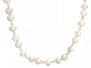 White Cultured Freshwater Pearl 36" Endless Strand Necklace