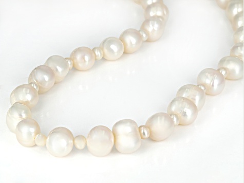 White Cultured Freshwater Pearl 36" Endless Strand Necklace