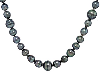 Black Cultured Tahitian Pearl 48" Endless Strand Necklace