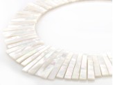 White South Sea Mother-of Pearl Graduated Collar Necklace