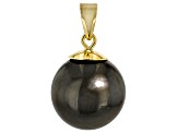 Cultured Tahitian Pearl 18k Yellow Gold Pendant