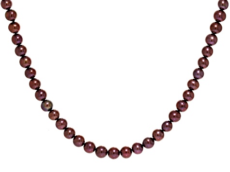 Mahogany Cultured Freshwater Pearl Necklace