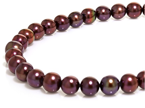 Mahogany Cultured Freshwater Pearl Necklace