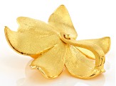 Golden Cultured South Sea Pearl 18 Yellow Gold Over Sterling Silver Enhancer