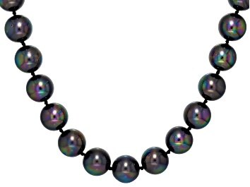 Picture of Pearlfection® Peacock Simulant Rhodium Over Sterling Silver 20 Inch Strand