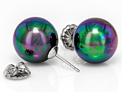 【TOCCA】PEARL KNOT BIFOLODWALLET Pearlfection® Peacock Simulant Rhodium Over Sterling Silver