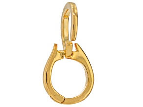 18k Yellow Gold Over Sterling Silver Enhancer Pendant Converter