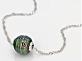 Cultured Tahitian Pearl Sterling Silver Pendant With Chain 22 inch