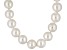 Cultured Freshwater Pearl Rhodium Over Sterling Silver Necklace 12-13mm