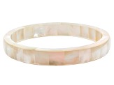 Golden, White And Champagne South Sea Mother-Of-Pearl Bangle Set Of 3