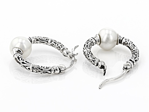 Sterling silver hoops earrings oxidized sterling silver earrings Timeless with edge
