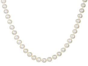 Cultured Freshwater Pearl 14k Yellow Gold Strand Necklace 8.5-9.5mm