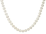 Cultured Freshwater Pearl 14k Yellow Gold Strand Necklace 8.5-9.5mm