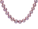 Natural Multi-Pink Cultured Kasumiga Pearl 14k White Gold Necklace 10.5-13.5mm