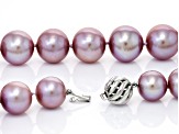 Natural Multi-Pink Cultured Kasumiga Pearl 14k White Gold Necklace 10.5-13.5mm