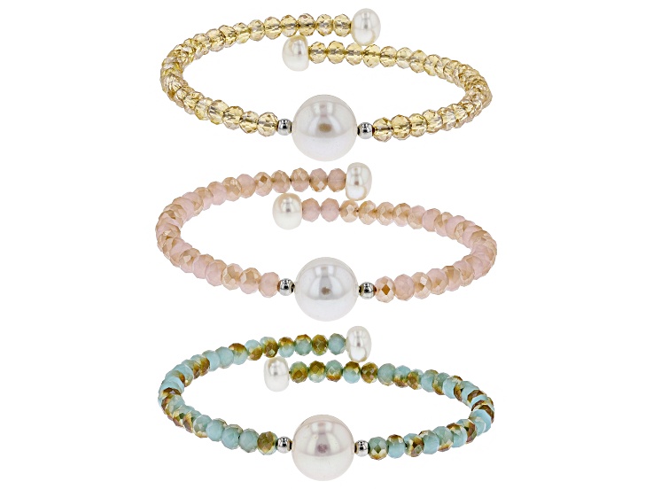 アクセサリー CDL PEARL BRACELET SIZE:S Sterling Silver Double Layered Fragments Shell Pearl