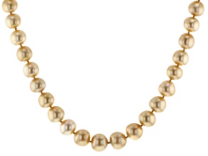 Gold Necklaces Jewelry Chains Jtv 12 15mm Golden Cultured South Sea Pearl 14k Yellow Gold 18 Inch Strand Necklace
