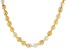 Multi-Color Cultured South Sea Pearl, 18k Yellow Gold Over Sterling Silver 20 Inch Necklace 8-10mm