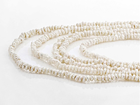 4-5mm White Cultured Freshwater Pearl Endless Necklace Set of Five