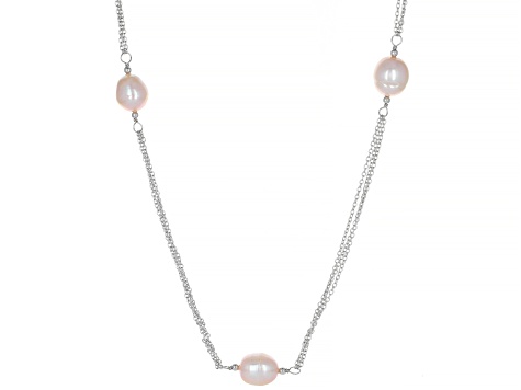 36 inch pearl station necklace