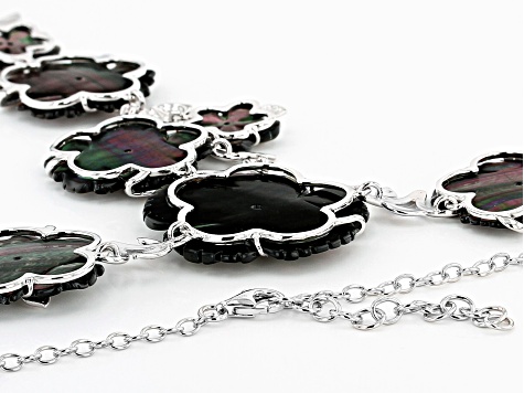 Tahitian Mother-of-Pearl Rhodium Over Sterling Silver 19