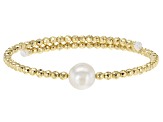 Cultured Freshwater Pearl & Hematine Wrap Bracelet Set of 3