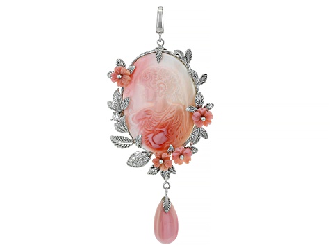 Pink store cameo jewelry