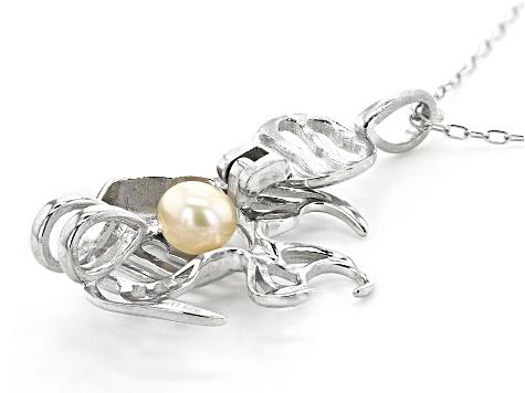 Fishing Line Necklace  Sterling silver pendants, Pearl pendant