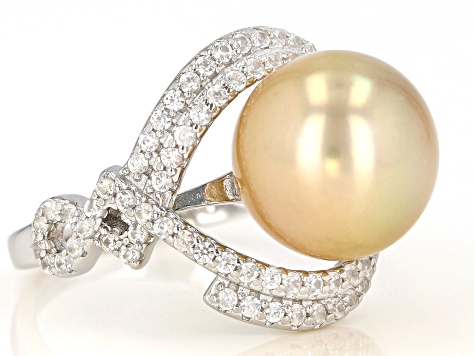 Pearl DOVE model パール ダヴ White Cultured Japanese Akoya Pearl With 0.29ctw Blue