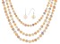White, Pink Lavender Cultured Freshwater Pearl Silver Necklace Earring Set